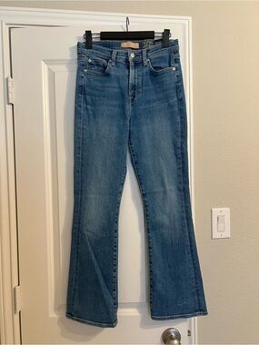 7 For All Mankind Women's Boot Cut Jeans in Blue Wash